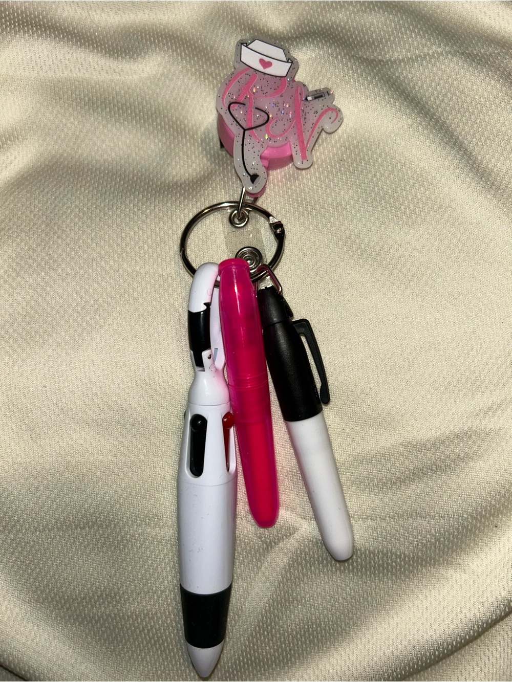 RN badge real with pen set